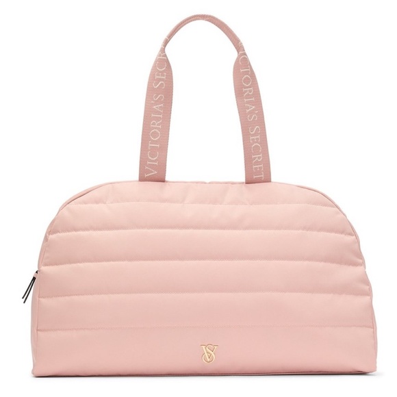 Victoria’s Secret Blush Pink Quilted Duffle Bag - Picture 4 of 4